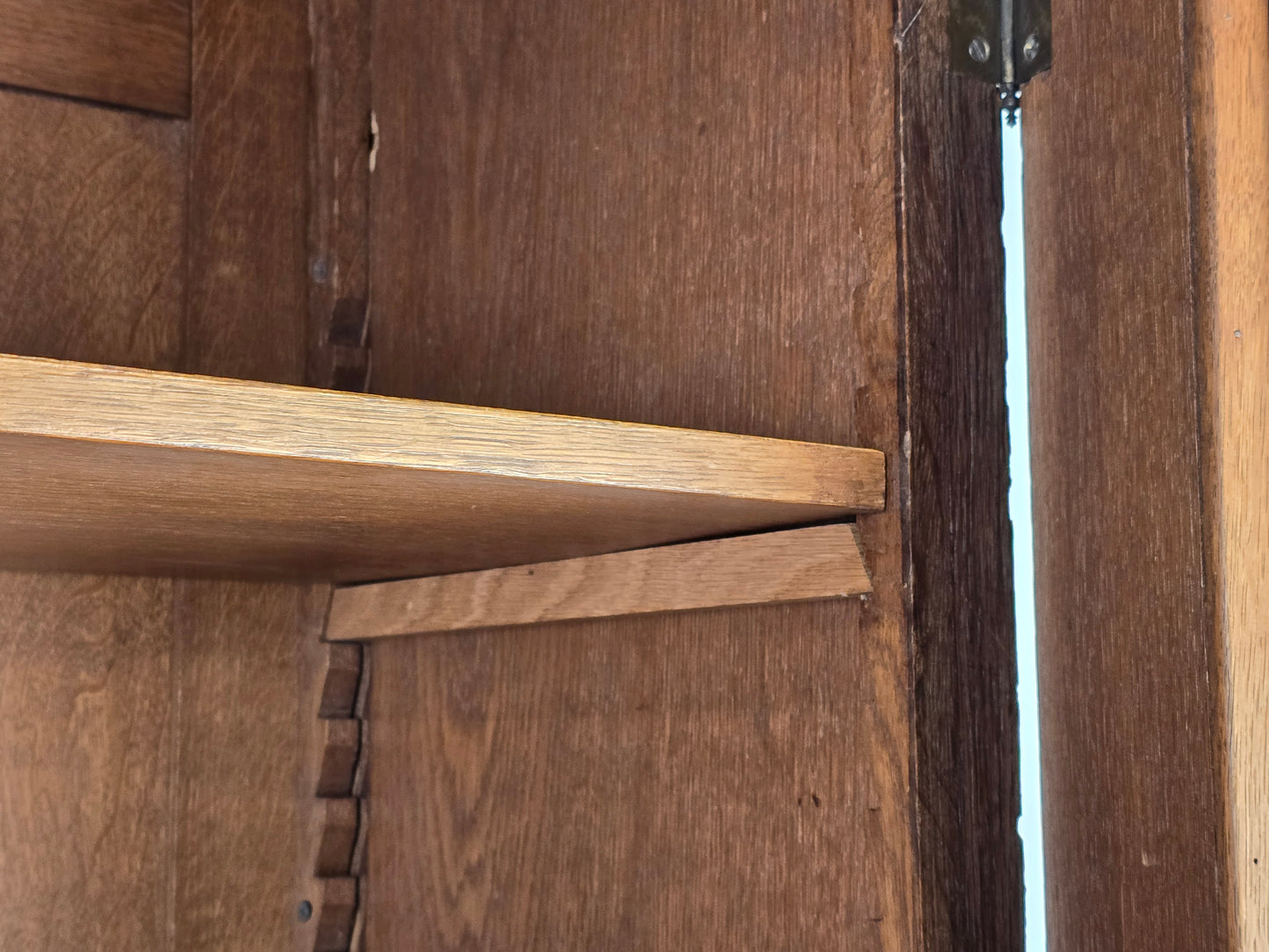 ANTIK VITRINENSCHRANK vitrine holz eiche bücher regal Bibliothek englisch herrenzimmer vintage