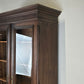 ANTIK VITRINENSCHRANK vitrine holz eiche bücher regal Bibliothek englisch herrenzimmer vintage