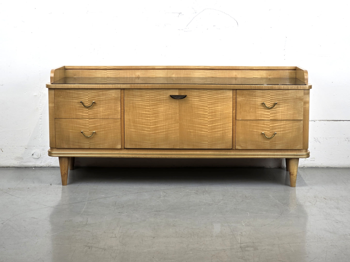 MID CENTURY SIDEBOARD lowboard kommode holz vintage 50er Jahre