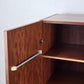 MID CENTURY HIGHBOARD kommode sideboard holz vintage nussbaum 60s