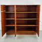 MID CENTURY HIGHBOARD kommode sideboard holz vintage nussbaum 60s