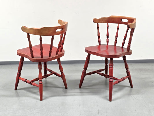 WINDSOR STÜHLE stuhl holz rot dänisch esszimmer esstisch mid century skandi