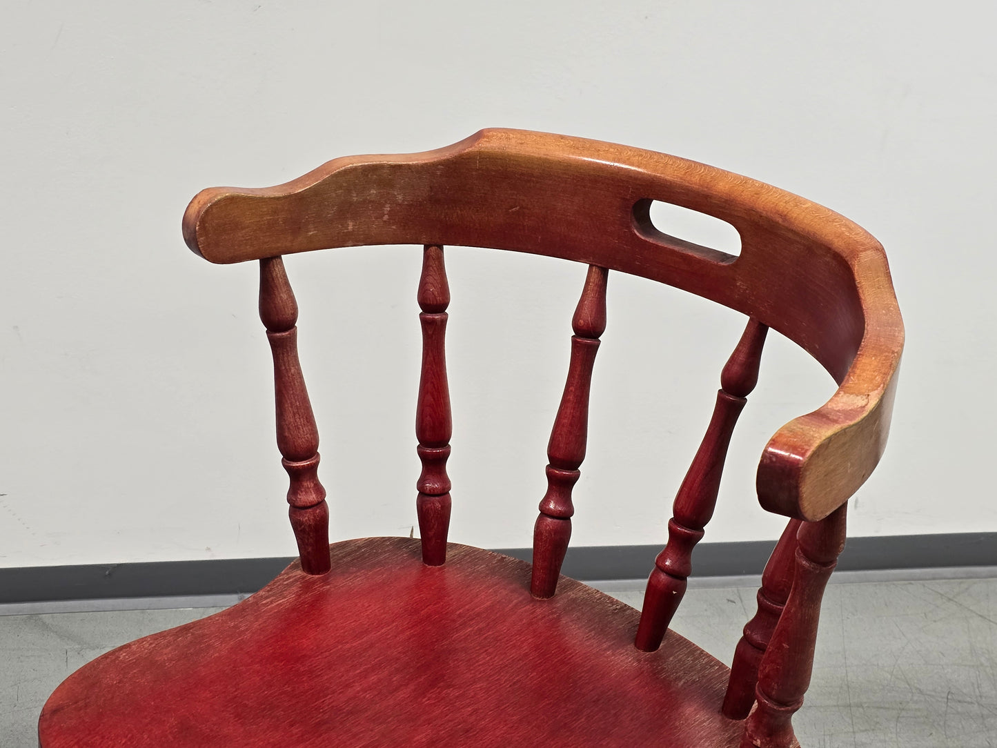 WINDSOR STÜHLE stuhl holz rot dänisch esszimmer esstisch mid century skandi