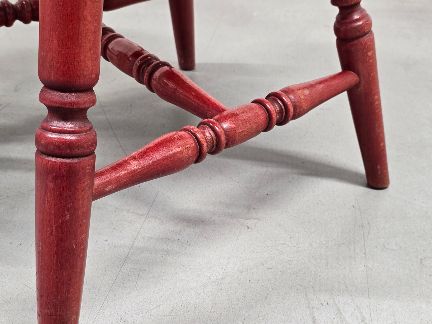 WINDSOR STÜHLE stuhl holz rot dänisch esszimmer esstisch mid century skandi