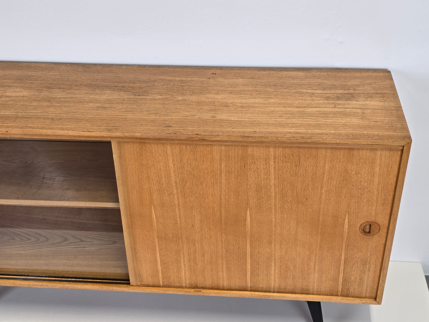 MUSTERRING SIDEBOARD vintage kommode tv board low holz rüster mid century vitrine