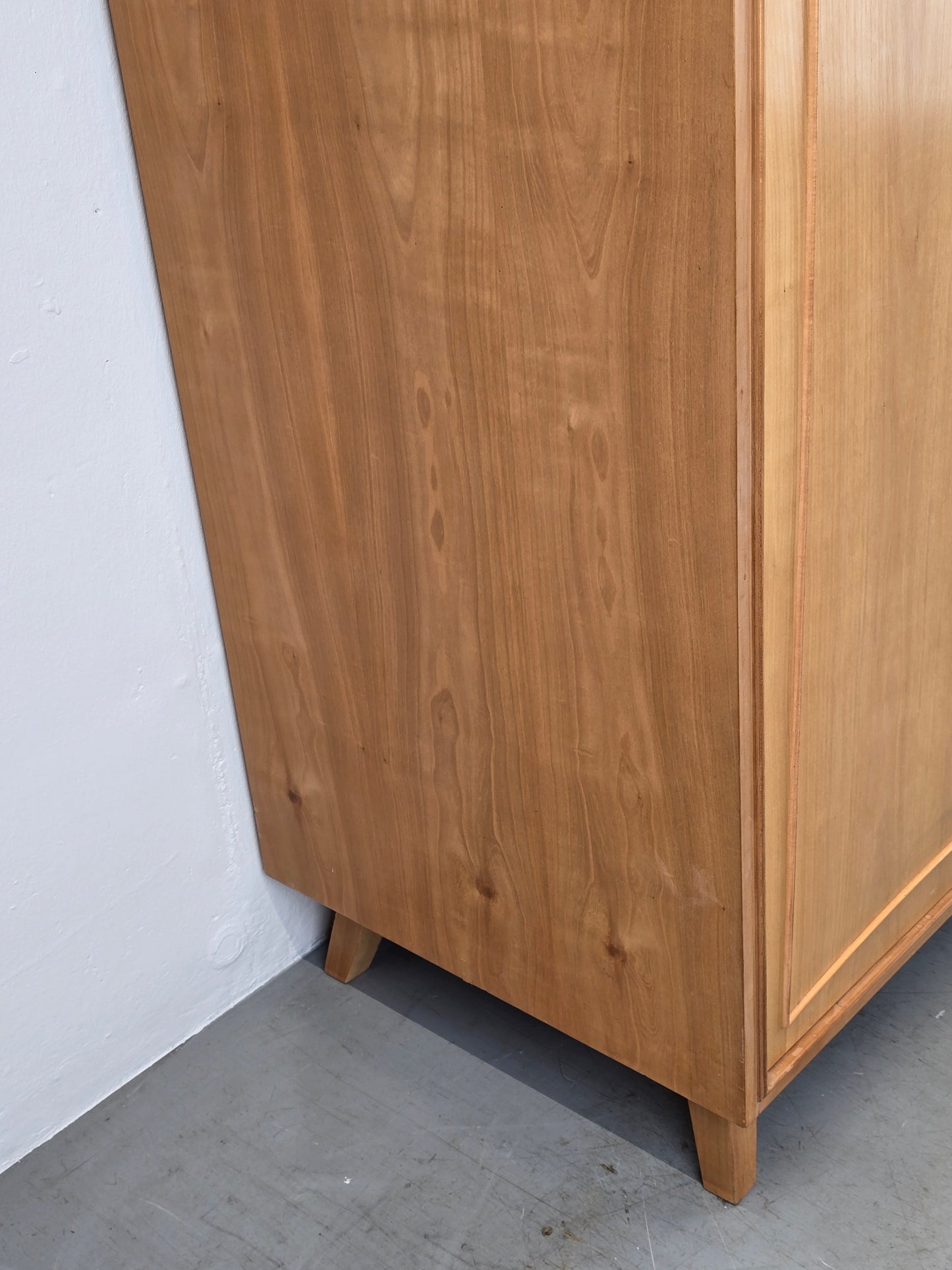 MID CENTURY KLEIDERSCHRANK schrank rüster holz vintage 1960er 60s