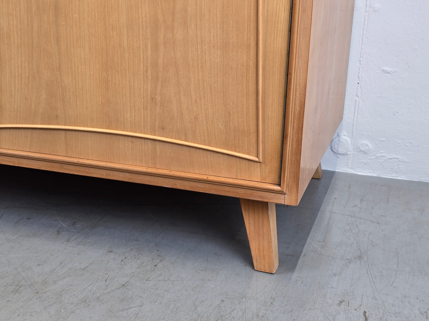 MID CENTURY KLEIDERSCHRANK schrank rüster holz vintage 1960er 60s