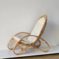 VINTAGE RATTAN SESSEL mid century tv stuhl relax designer boho