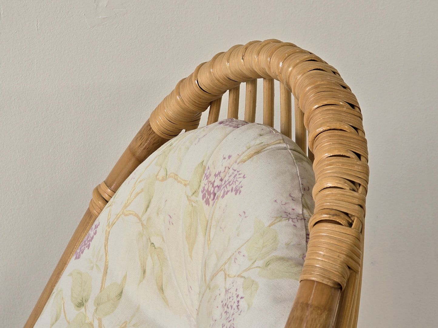 VINTAGE RATTAN SESSEL mid century tv stuhl relax designer boho