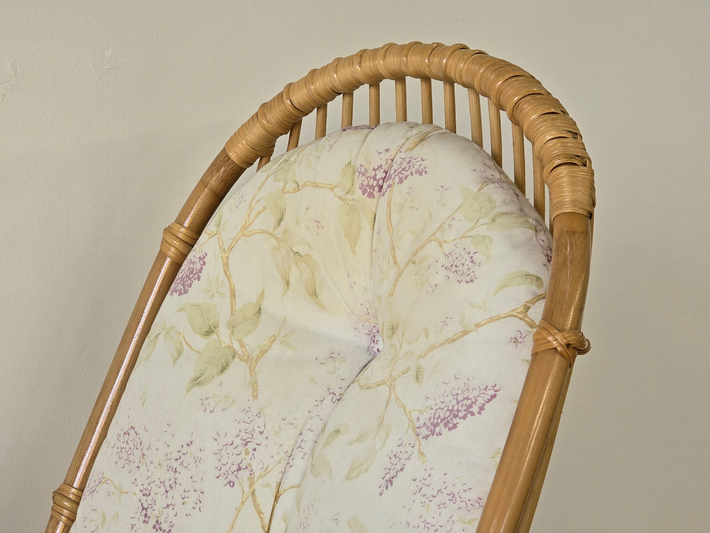 VINTAGE RATTAN SESSEL mid century tv stuhl relax designer boho