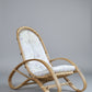 VINTAGE RATTAN SESSEL mid century tv stuhl relax designer boho