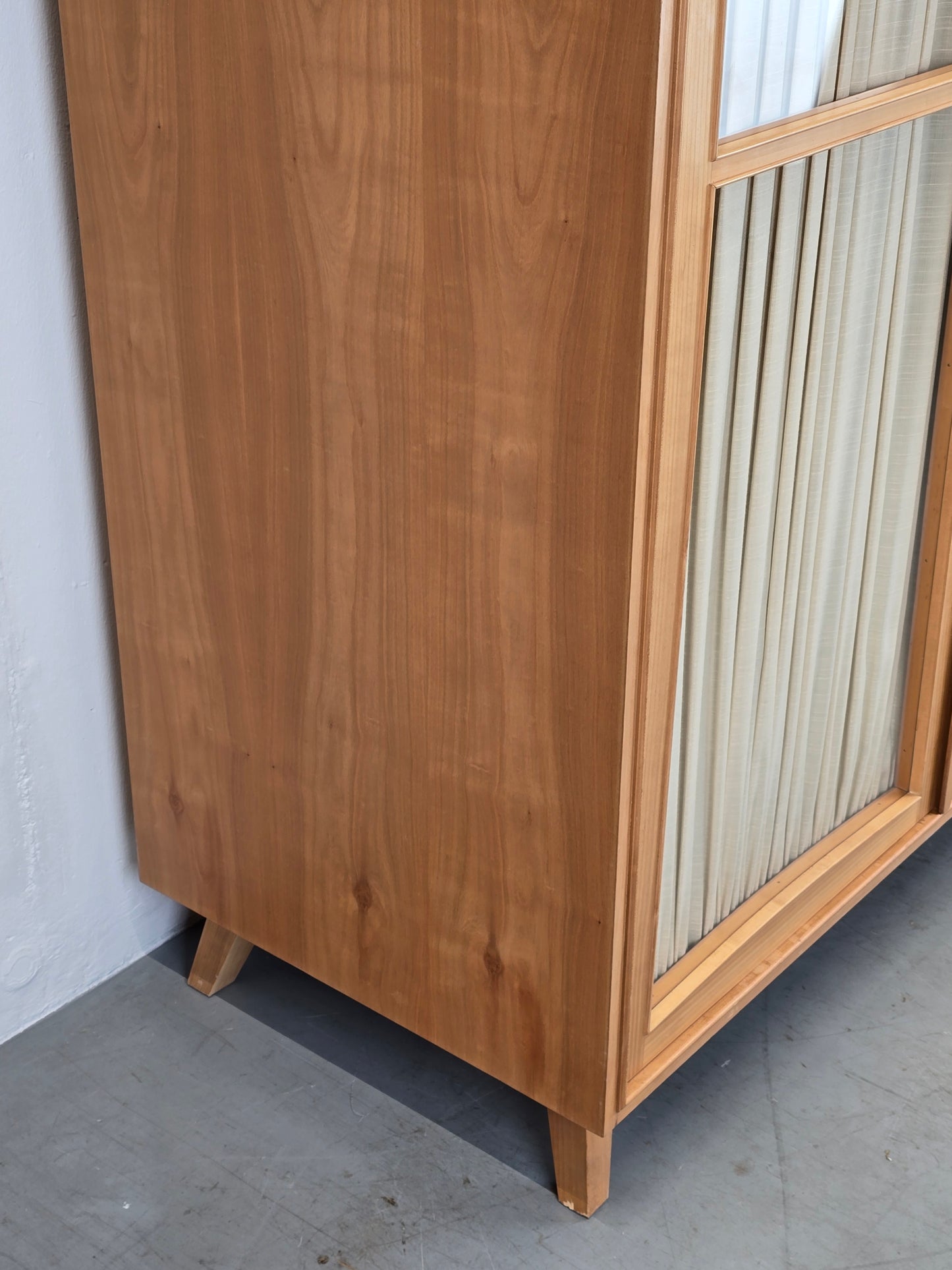 MID CENTURY KLEIDERSCHRANK schrank rüster holz vintage 1960er 60s