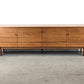 MID CENTURY SIDEBOARD nussbaum holz kommode tv vintage 1960er
