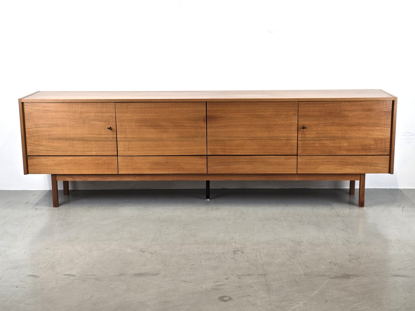 MID CENTURY SIDEBOARD nussbaum holz kommode tv vintage 1960er