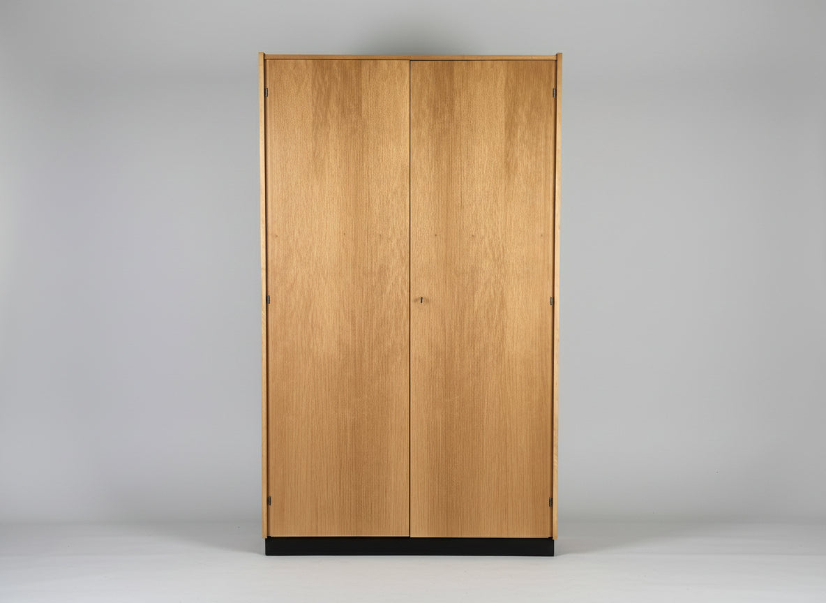 VINTAGE KLEIDERSCHRANK holz schrank rüster 1960er mid century