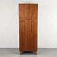VINTAGE KLEIDERSCHRANK holz schrank nussbaum schmal 1960er mid century