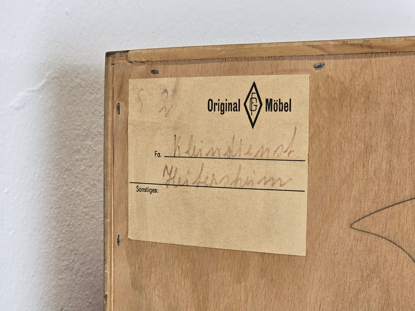 VINTAGE KLEIDERSCHRANK holz schrank nussbaum schmal 1960er mid century