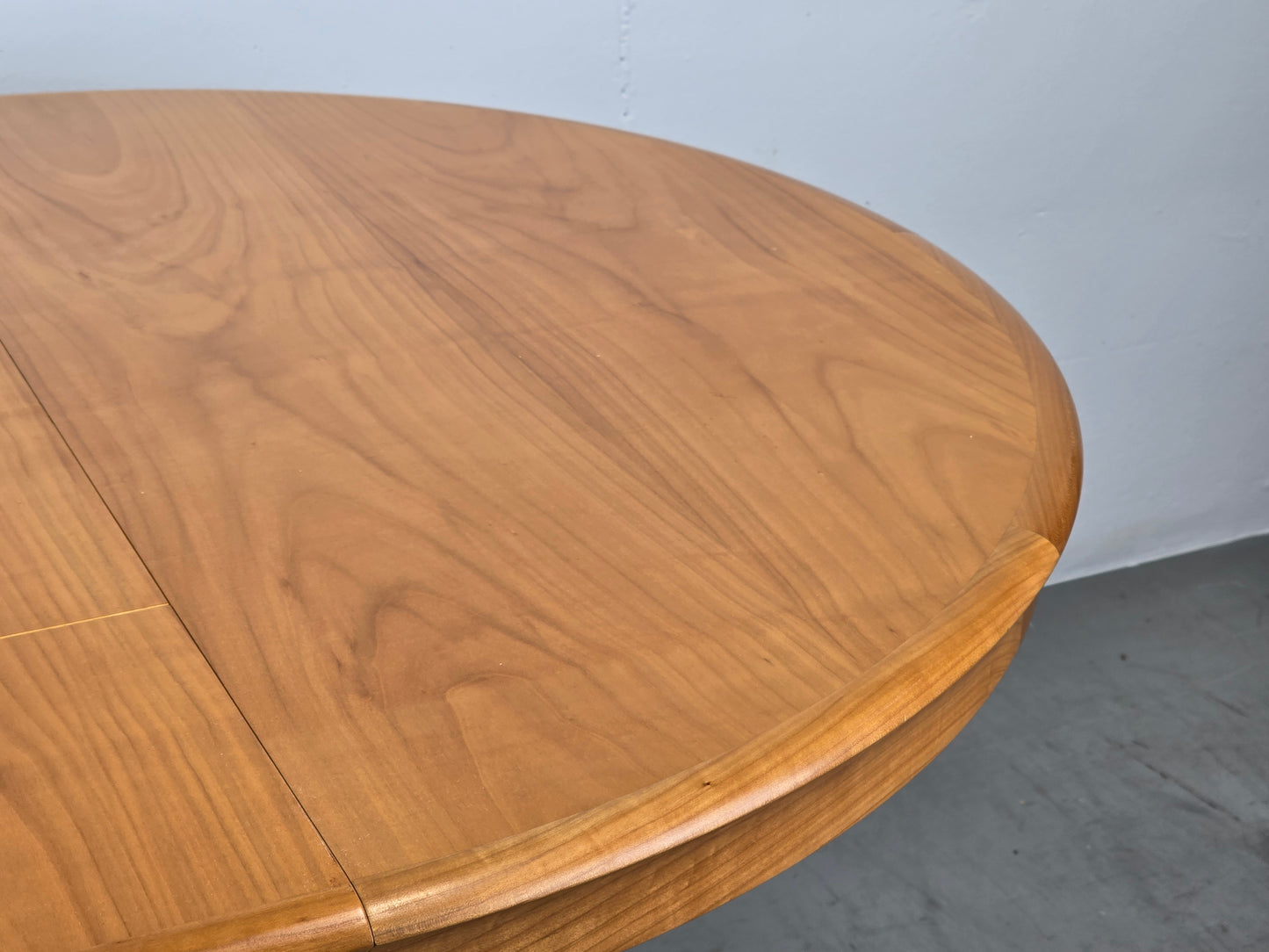 VINTAGE ESSTISCH RUND holz echtholz esszimmer ausziehbar küche kirschbaum