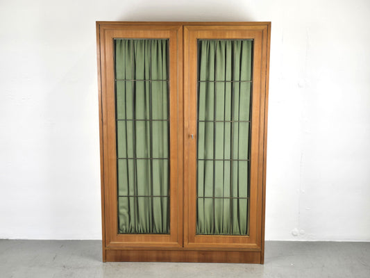 VINTAGE KLEIDERSCHRANK schrank vitrine nussbaum holz Küchenschrank Schuhregal geschier