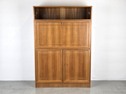 VINTAGE SEKRETÄR schrank bar nussbaum holz minibar vitirne