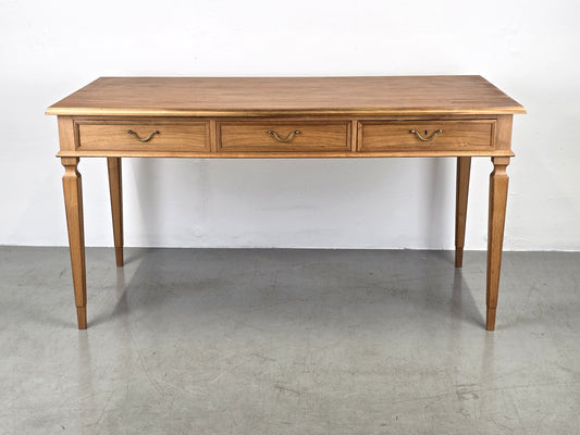 VINTAGE ESSTISCH schreibtisch tisch holz nussbaum antik schubladen