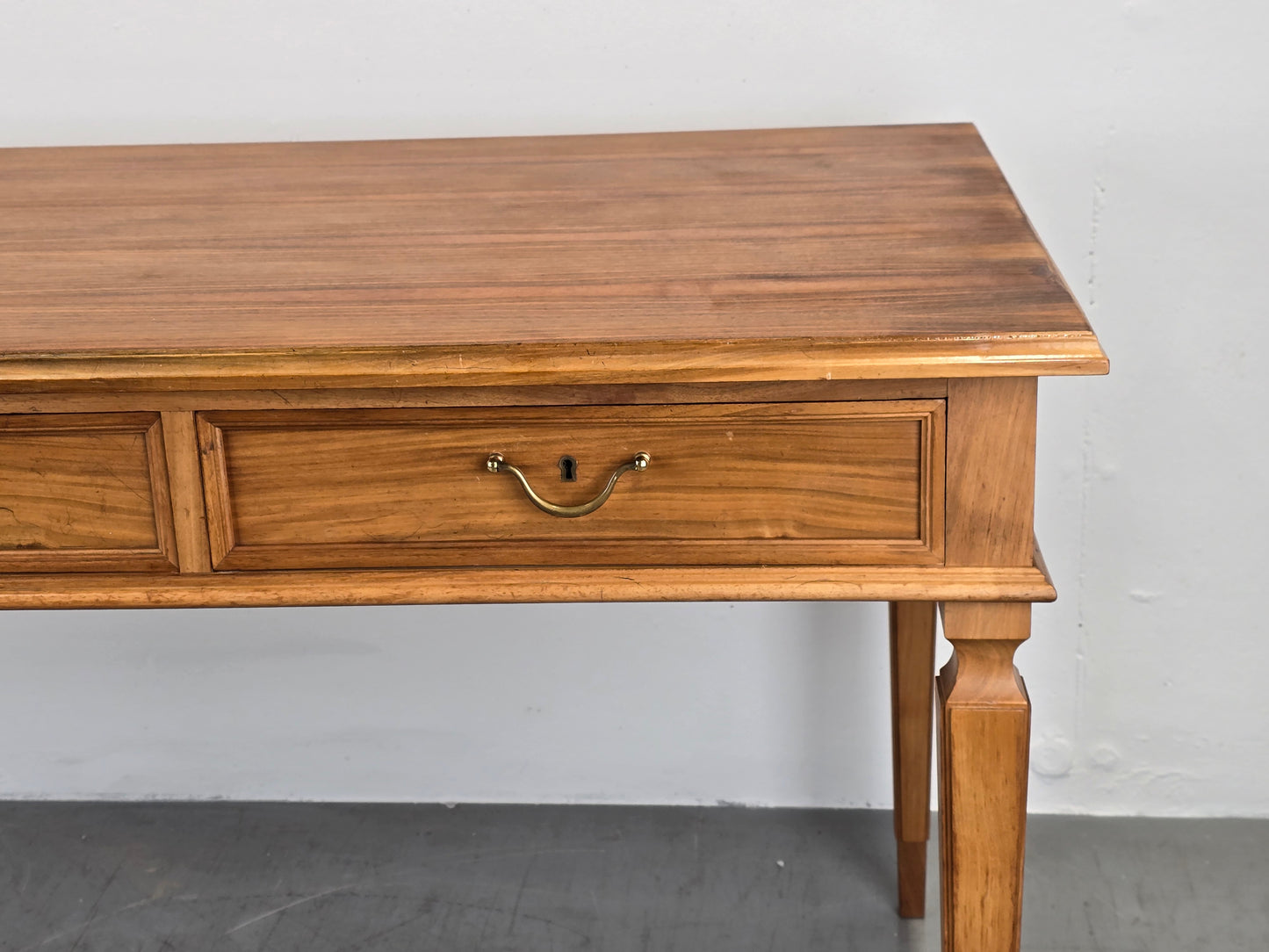 VINTAGE ESSTISCH schreibtisch tisch holz nussbaum antik schubladen