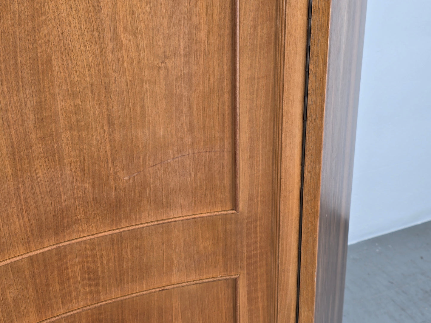 VINTAGE ECK KLEIDERSCHRANK schrank eckschrank nussbaum holz