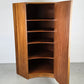 VINTAGE ECK KLEIDERSCHRANK schrank eckschrank nussbaum holz