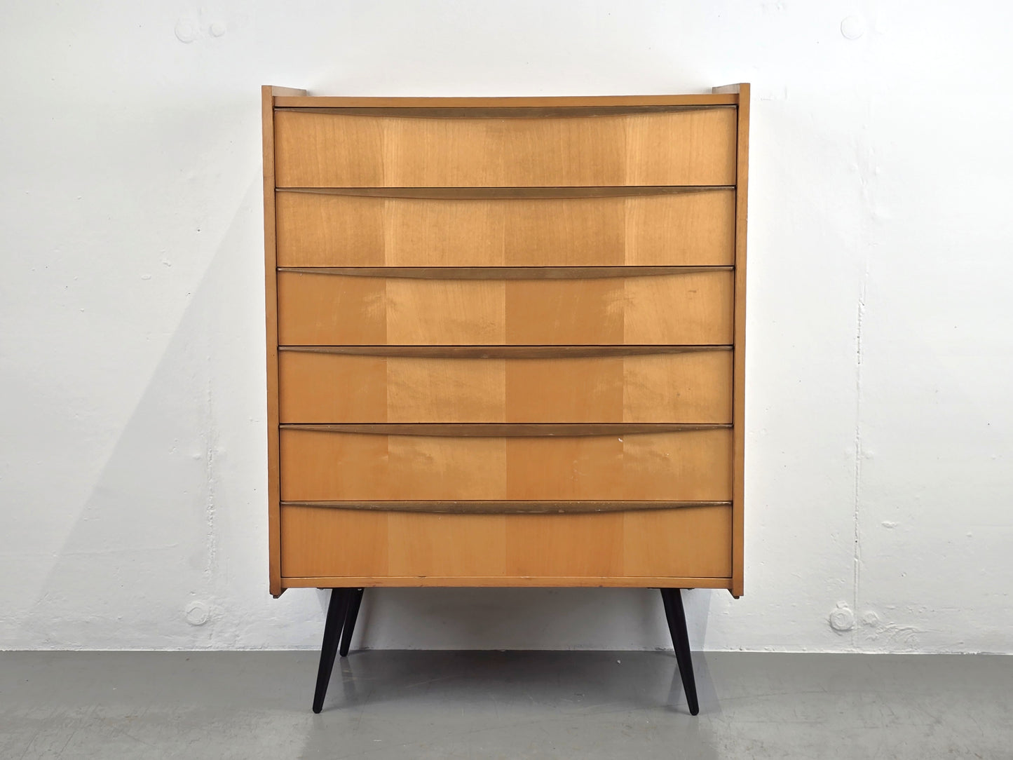 MID CENTURY SCHUBLADEN KOMMODE kleider vintage 1960er wäscheschrank