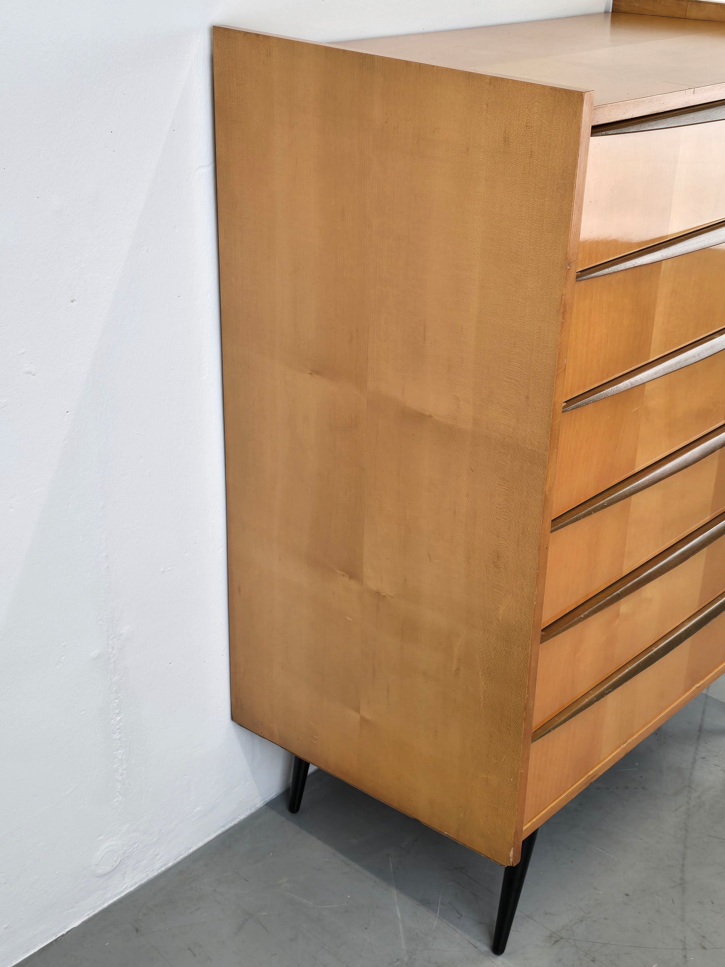 MID CENTURY SCHUBLADEN KOMMODE kleider vintage 1960er wäscheschrank