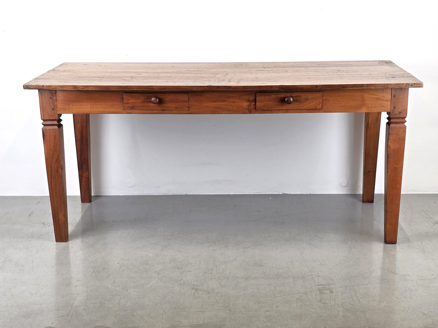 ANTIKER ESSTISCH tafel schreibtisch tisch massivholz tisch vintage schubladen