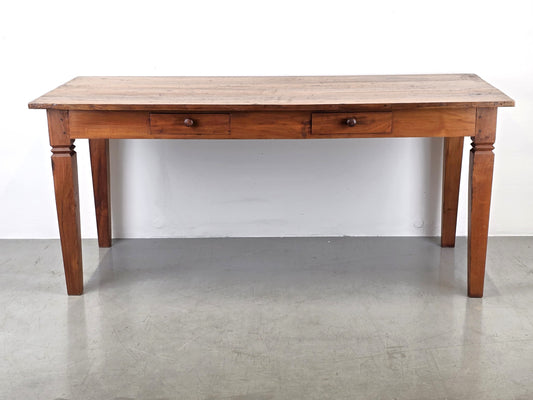 ANTIKER ESSTISCH tafel schreibtisch tisch massivholz tisch vintage schubladen