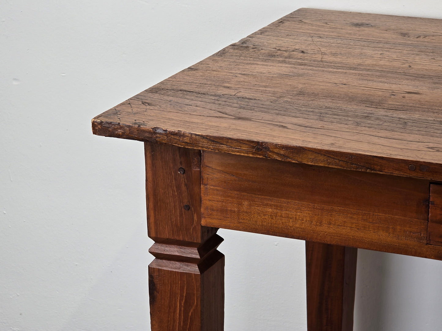 ANTIKER ESSTISCH tafel schreibtisch tisch massivholz tisch vintage schubladen
