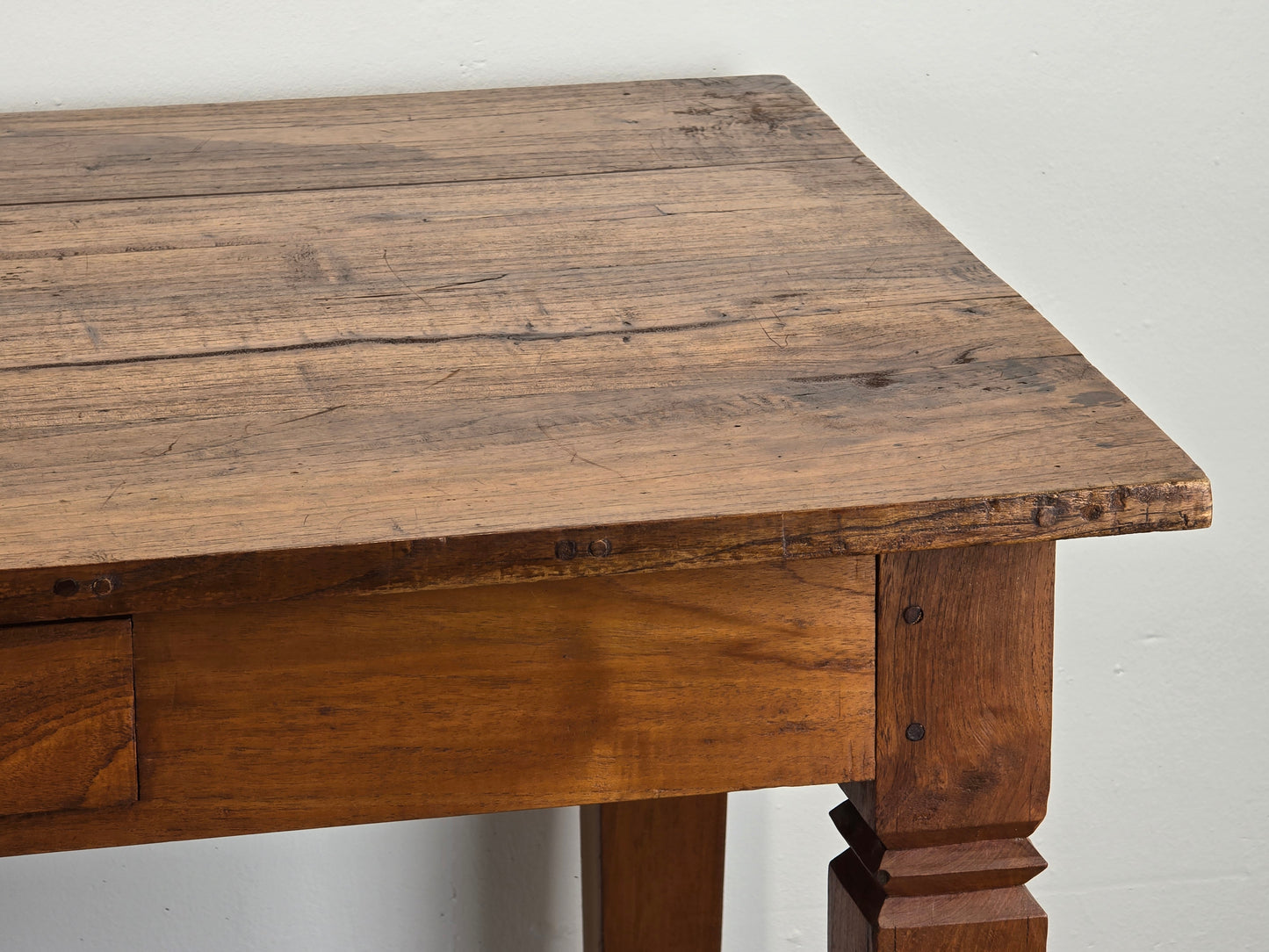 ANTIKER ESSTISCH tafel schreibtisch tisch massivholz tisch vintage schubladen