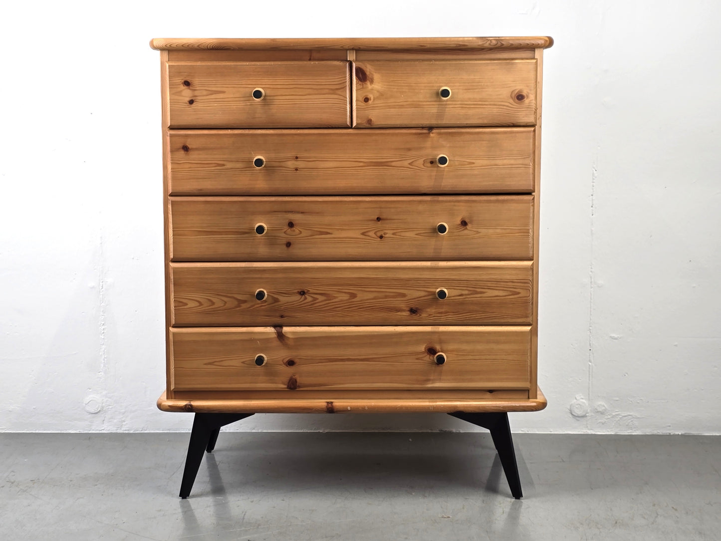 VINTAGE SCHUBLADEN KOMMODE holz vollholz wäscheschrank schlafzimmer kiefer