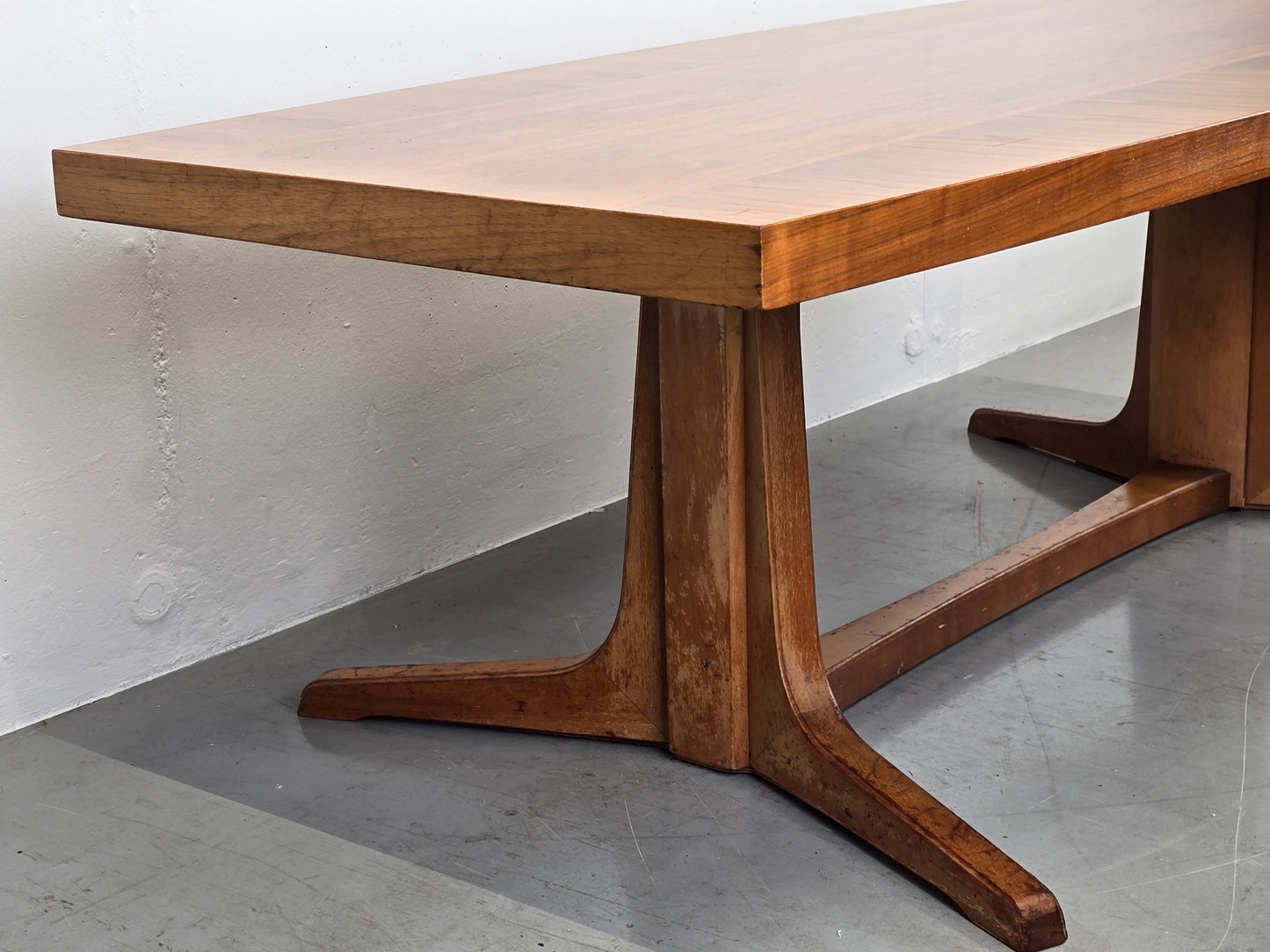 ILSE TISCH couchtisch esstisch schreibtisch vintage holz nussbaum mid century