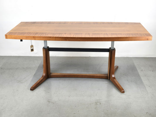 ILSE TISCH couchtisch esstisch schreibtisch vintage holz nussbaum mid century