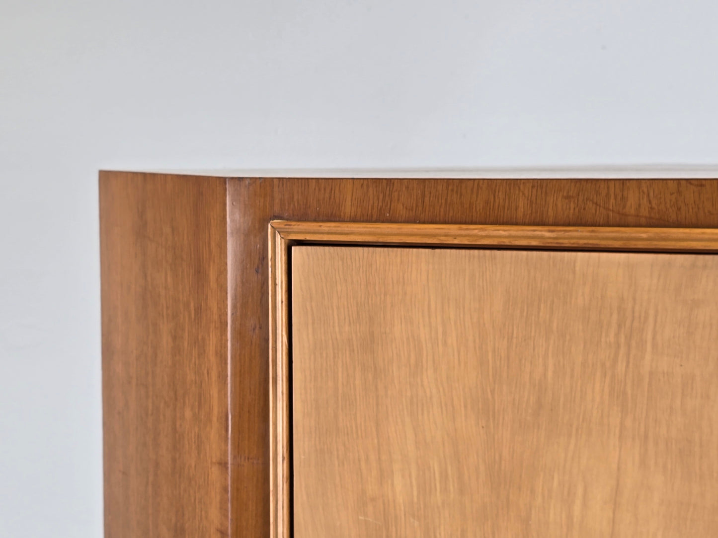 VINTAGE ECKSCHRANK kleiderschrank 1950er holz schrank eck kommode