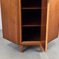 VINTAGE ECKSCHRANK kleiderschrank 1950er holz schrank eck kommode