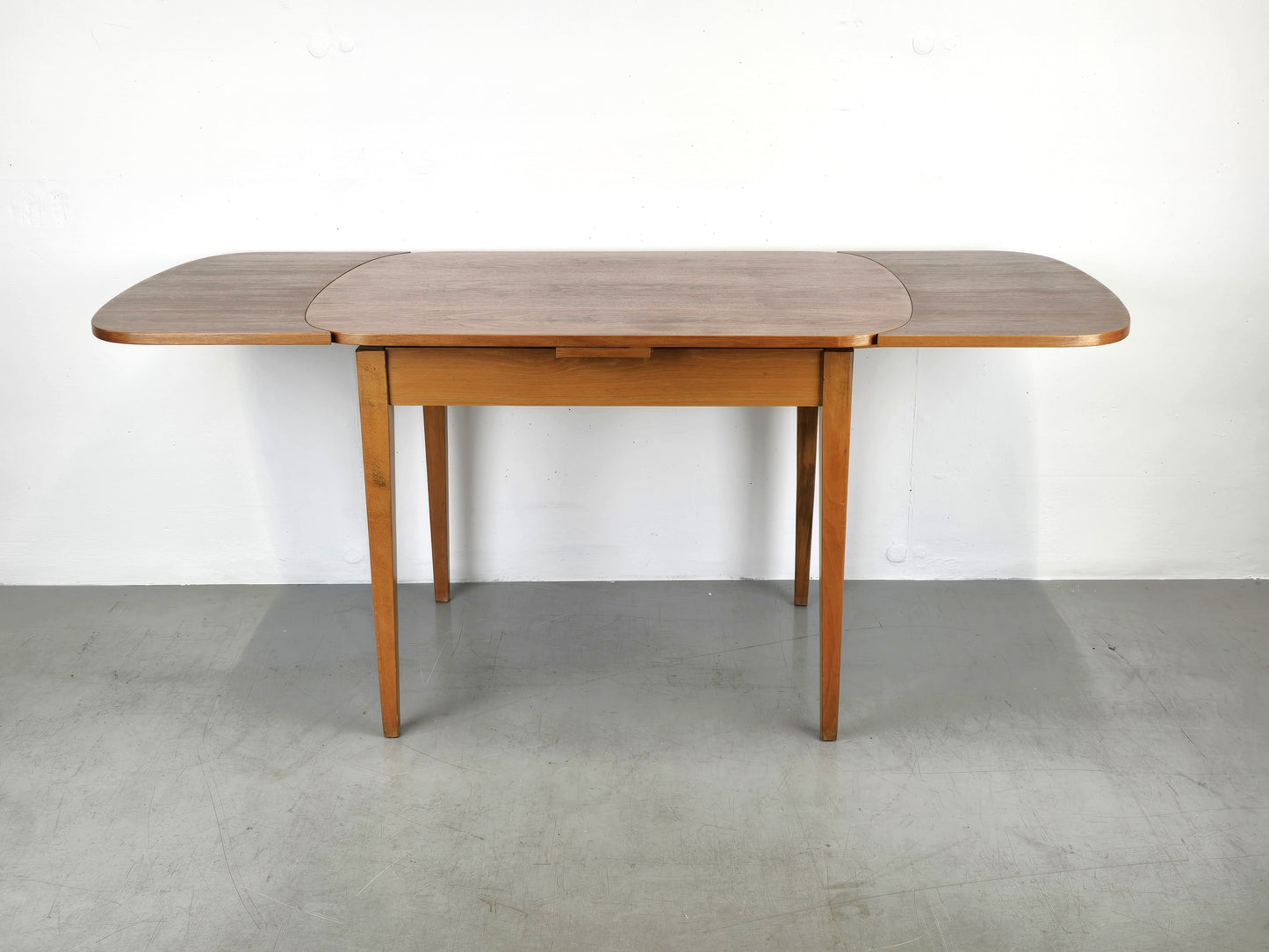 VINTAGE ESSTISCH nussbaum holz tisch küche schreibtisch esszimmer mid century