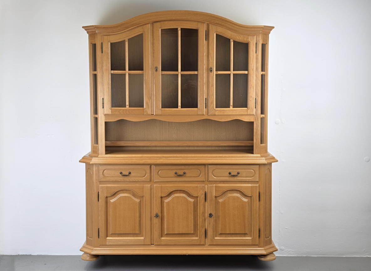 VINTAGE BÜFFET bauernschrank schrank küche vitrine holz buffet eiche