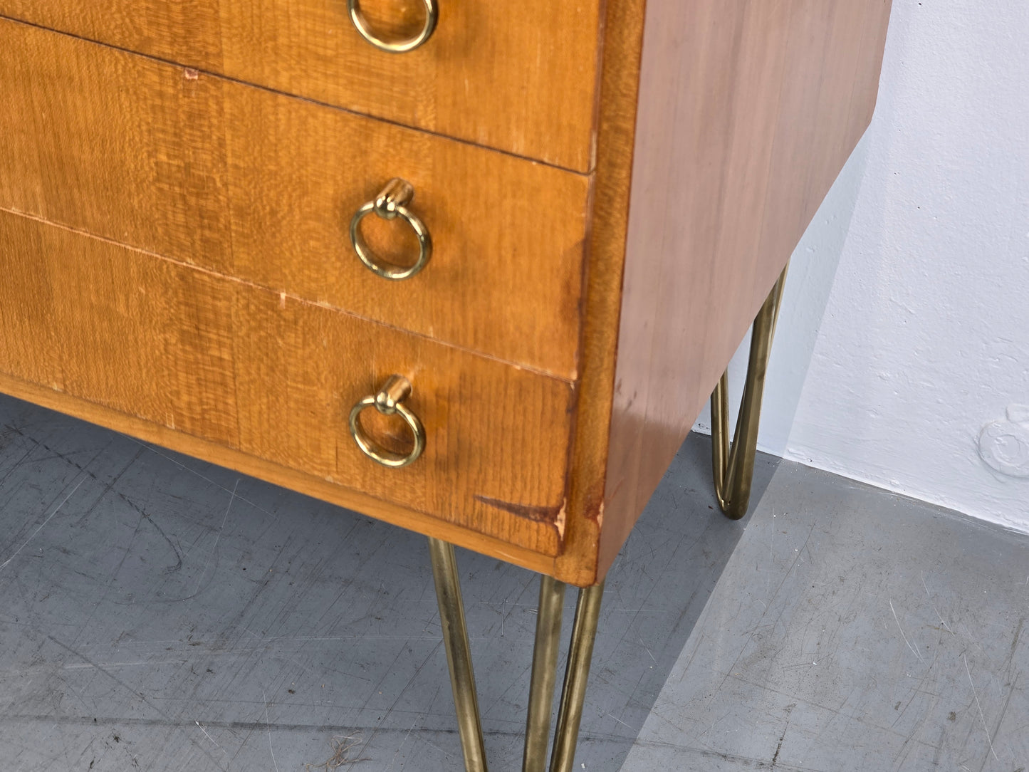 MID CENUTRY SIDEBOARD vintage kommode schubladen holz tv board