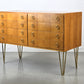 MID CENUTRY SIDEBOARD vintage kommode schubladen holz tv board