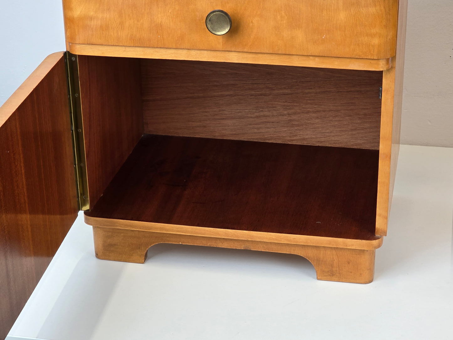 VINTAGE NACHTTISCH 2ER SET holz mid cenutry nachtkommode schlafzimmer