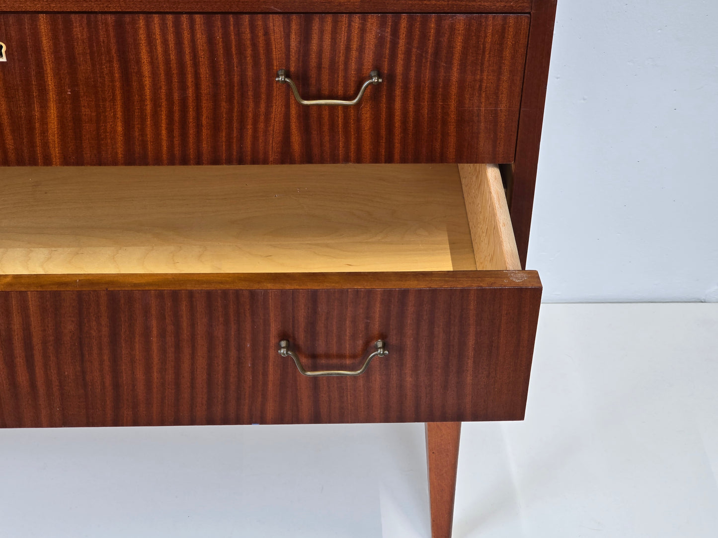 TEAK SEKRETÄR vintage holz kommode schweden schreibtisch mid century