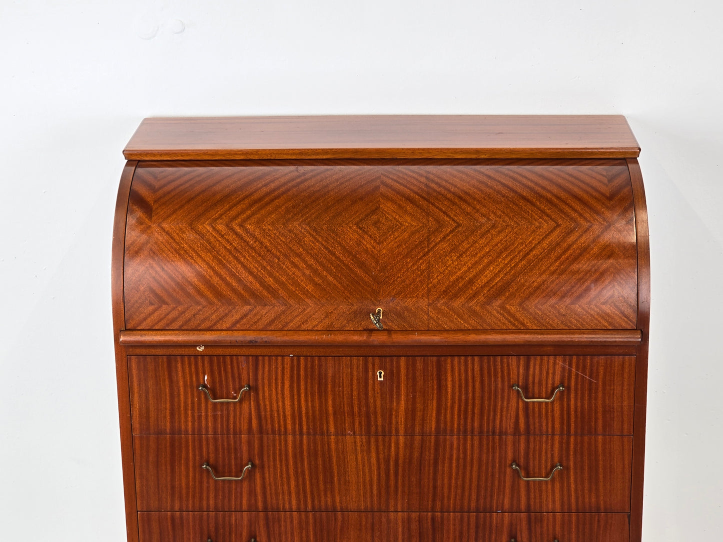 TEAK SEKRETÄR vintage holz kommode schweden schreibtisch mid century