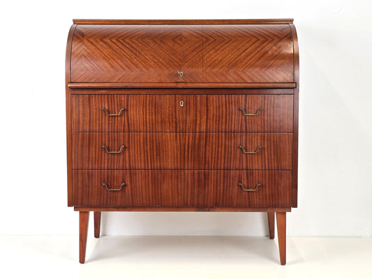 TEAK SEKRETÄR vintage holz kommode schweden schreibtisch mid century