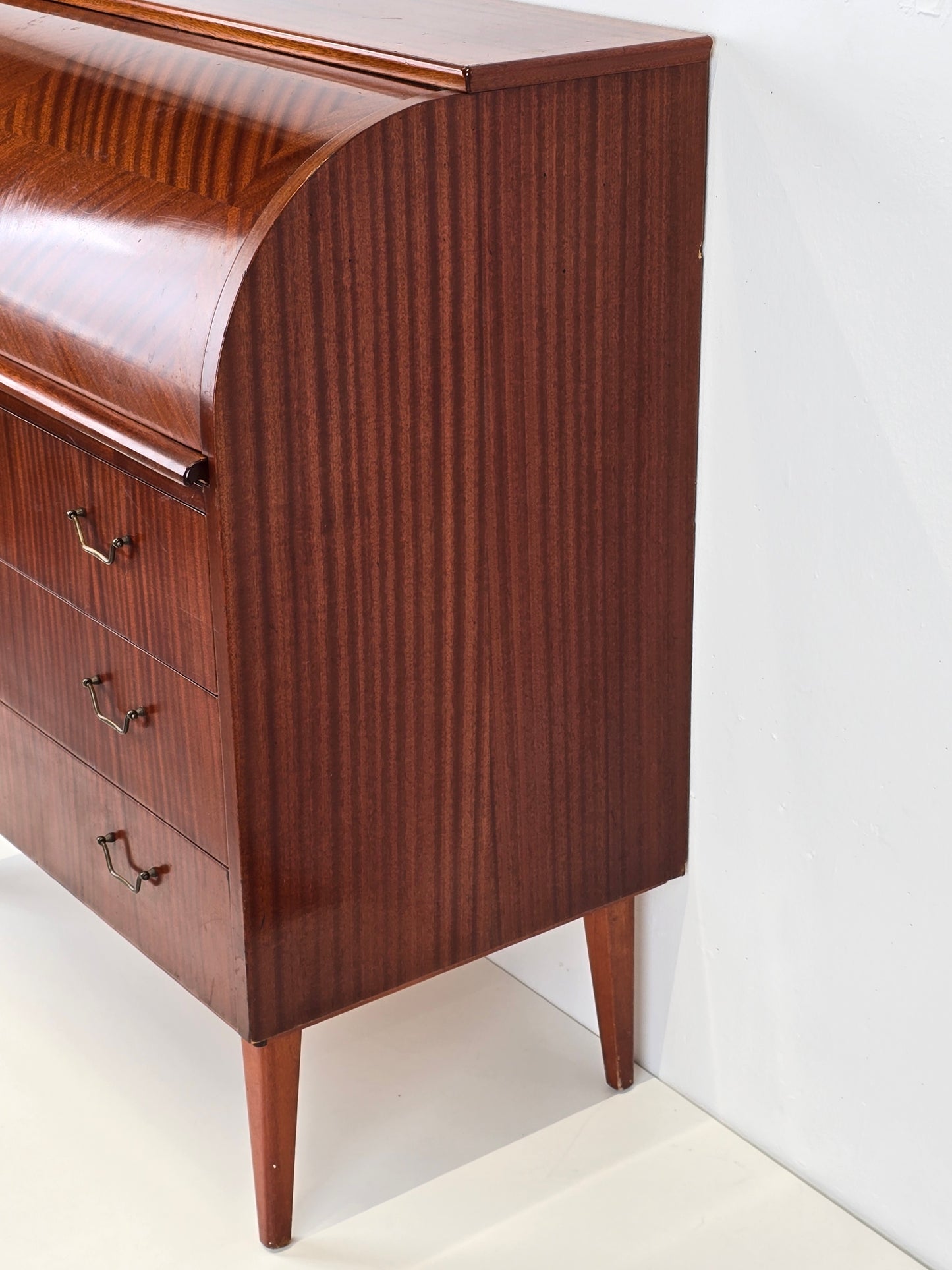 TEAK SEKRETÄR vintage holz kommode schweden schreibtisch mid century