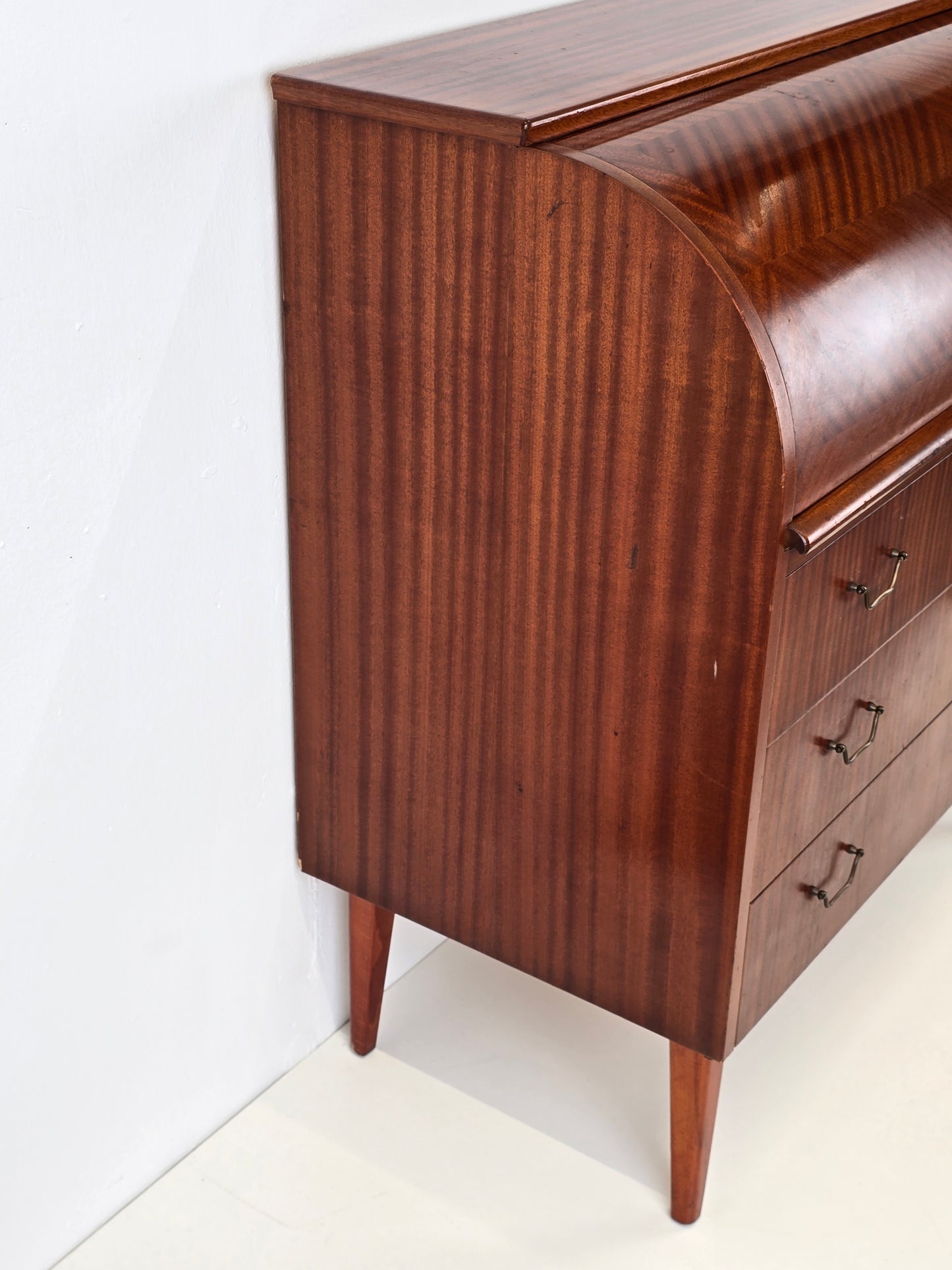 TEAK SEKRETÄR vintage holz kommode schweden schreibtisch mid century