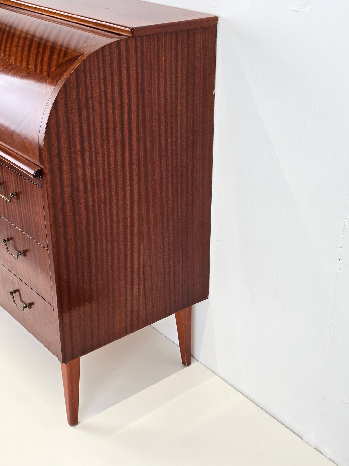 TEAK SEKRETÄR vintage holz kommode schweden schreibtisch mid century